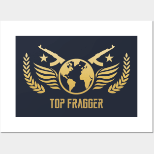 Top Fragger CSGO Counter Strike Global Offensive Gaming Posters and Art